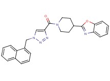 2-(1-{[1-(1-naphthylmethyl)-1H-1,2,3-triazol-4-yl]carbonyl}-4-piperidinyl)-1,3-benzoxazole