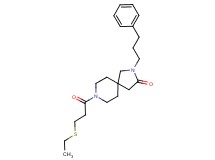 8-[3-(ethylthio)propanoyl]-2-(3-phenylpropyl)-2,8-diazaspiro[4.5]decan-3-one