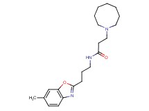 3-azocan-1-yl-N-[3-(6-methyl-1,3-benzoxazol-2-yl)propyl]propanamide