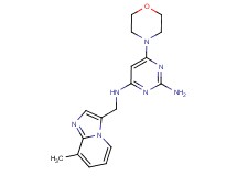 N~4~-[(8-methylimidazo[1,2-a]pyridin-3-yl)methyl]-6-morpholin-4-ylpyrimidine-2,4-diamine