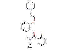 N-cyclopropyl-2-fluoro-N-{3-[2-(1-piperidinyl)ethoxy]benzyl}benzamide