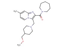 2-(1-azepanylcarbonyl)-3-{[4-(methoxymethyl)-1-piperidinyl]methyl}-7-methylimidazo[1,2-a]pyridine