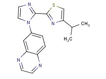 6-[2-(4-isopropyl-1,3-thiazol-2-yl)-1H-imidazol-1-yl]quinoxaline