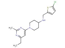 N-[(5-chloro-2-thienyl)methyl]-1-(6-ethyl-2-methylpyrimidin-4-yl)piperidin-4-amine