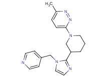 3-methyl-6-{3-[1-(pyridin-4-ylmethyl)-1H-imidazol-2-yl]piperidin-1-yl}pyridazine