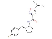 N-[(1S*,2S*)-2-(4-fluorobenzyl)cyclopentyl]-5-isopropyl-3-isoxazolecarboxamide