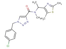 1-(4-chlorobenzyl)-N-[1-(2,5-dimethyl-1,3-thiazol-4-yl)ethyl]-N-methyl-1H-1,2,3-triazole-4-carboxamide