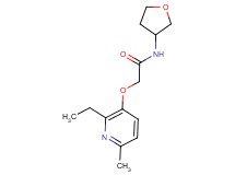 2-[(2-ethyl-6-methylpyridin-3-yl)oxy]-N-(tetrahydrofuran-3-yl)acetamide