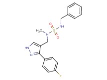 N'-benzyl-N-{[3-(4-fluorophenyl)-1H-pyrazol-4-yl]methyl}-N-methylsulfamide
