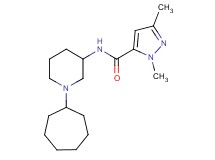 N-(1-cycloheptyl-3-piperidinyl)-1,3-dimethyl-1H-pyrazole-5-carboxamide