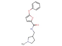 N-[(1-methylpyrrolidin-3-yl)methyl]-5-phenoxy-2-furamide