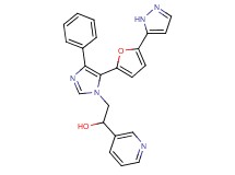 2-{4-phenyl-5-[5-(1H-pyrazol-5-yl)-2-furyl]-1H-imidazol-1-yl}-1-pyridin-3-ylethanol