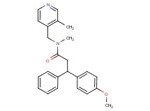 3-(4-methoxyphenyl)-N-methyl-N-[(3-methyl-4-pyridinyl)methyl]-3-phenylpropanamide