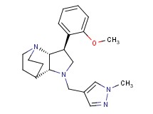(2R*,3S*,6R*)-3-(2-methoxyphenyl)-5-[(1-methyl-1H-pyrazol-4-yl)methyl]-1,5-diazatricyclo[5.2.2.0~2,6~]undecane