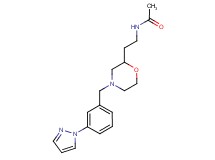 N-(2-{4-[3-(1H-pyrazol-1-yl)benzyl]morpholin-2-yl}ethyl)acetamide