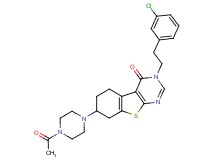 7-(4-acetyl-1-piperazinyl)-3-[2-(3-chlorophenyl)ethyl]-5,6,7,8-tetrahydro[1]benzothieno[2,3-d]pyrimidin-4(3H)-one