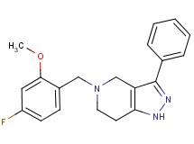 5-(4-fluoro-2-methoxybenzyl)-3-phenyl-4,5,6,7-tetrahydro-1H-pyrazolo[4,3-c]pyridine