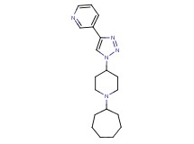 3-[1-(1-cycloheptylpiperidin-4-yl)-1H-1,2,3-triazol-4-yl]pyridine