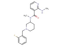 N-[1-(2-fluorobenzyl)-3-piperidinyl]-N-methyl-2-(methylamino)nicotinamide