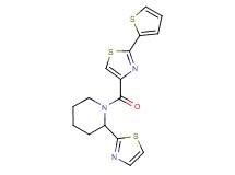 2-(1,3-thiazol-2-yl)-1-{[2-(2-thienyl)-1,3-thiazol-4-yl]carbonyl}piperidine