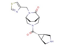 rel-(1S,5R)-3-[rel-(1R,5S,6r)-3-azabicyclo[3.1.0]hex-6-ylcarbonyl]-6-(1,3-thiazol-4-ylmethyl)-3,6-diazabicyclo[3.2.2]nonan-7-one hydrochloride