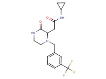 N-cyclopropyl-2-{3-oxo-1-[3-(trifluoromethyl)benzyl]-2-piperazinyl}acetamide