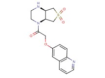 6-{2-[rel-(4aR,7aS)-6,6-dioxidohexahydrothieno[3,4-b]pyrazin-1(2H)-yl]-2-oxoethoxy}quinoline dihydrochloride