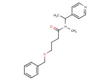 4-(benzyloxy)-N-methyl-N-(1-pyridin-4-ylethyl)butanamide