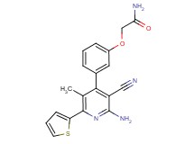 2-{3-[2-amino-3-cyano-5-methyl-6-(2-thienyl)pyridin-4-yl]phenoxy}acetamide
