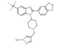 2-(1,3-benzodioxol-5-yl)-1-{1-[(1-methyl-1H-pyrazol-4-yl)methyl]-4-piperidinyl}-5-(trifluoromethyl)-1H-benzimidazole
