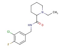 N-(3-chloro-4-fluorobenzyl)-1-ethylpiperidine-2-carboxamide