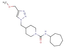 N-cycloheptyl-4-{[4-(methoxymethyl)-1H-1,2,3-triazol-1-yl]methyl}piperidine-1-carboxamide