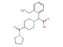 (2-ethylphenyl)[4-(pyrrolidin-1-ylcarbonyl)piperidin-1-yl]acetic acid