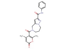 5-[(4,6-dimethyl-2-oxo-2H-pyran-5-yl)carbonyl]-N-phenyl-5,6,7,8-tetrahydro-4H-pyrazolo[1,5-a][1,4]diazepine-2-carboxamide