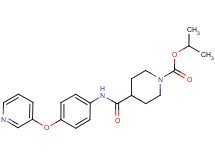 isopropyl 4-({[4-(pyridin-3-yloxy)phenyl]amino}carbonyl)piperidine-1-carboxylate