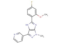 5-(4-fluoro-2-methoxyphenyl)-1-methyl-3-pyridin-3-yl-1,4-dihydroimidazo[4,5-c]pyrazole