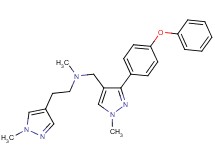 N-methyl-N-{[1-methyl-3-(4-phenoxyphenyl)-1H-pyrazol-4-yl]methyl}-2-(1-methyl-1H-pyrazol-4-yl)ethanamine