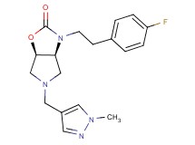 (3aS*,6aR*)-3-[2-(4-fluorophenyl)ethyl]-5-[(1-methyl-1H-pyrazol-4-yl)methyl]hexahydro-2H-pyrrolo[3,4-d][1,3]oxazol-2-one