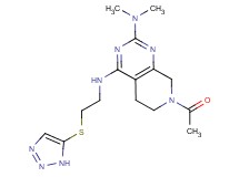 7-acetyl-N~2~,N~2~-dimethyl-N~4~-[2-(1H-1,2,3-triazol-5-ylthio)ethyl]-5,6,7,8-tetrahydropyrido[3,4-d]pyrimidine-2,4-diamine