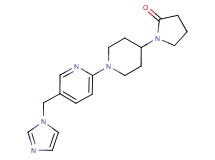 1-{1-[5-(1H-imidazol-1-ylmethyl)pyridin-2-yl]piperidin-4-yl}pyrrolidin-2-one