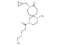 9-(cyclopropylmethyl)-4-(3-ethoxypropanoyl)-1-methyl-1,4,9-triazaspiro[5.6]dodecan-10-one