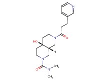 (4aR*,8aR*)-4a-hydroxy-N,N-dimethyl-7-(3-pyridin-3-ylpropanoyl)octahydro-2,7-naphthyridine-2(1H)-carboxamide