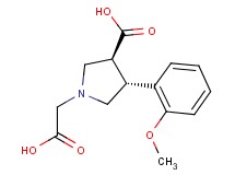 (3S*,4R*)-1-(carboxymethyl)-4-(2-methoxyphenyl)pyrrolidine-3-carboxylic acid