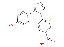 3-fluoro-4-[2-(4-hydroxyphenyl)-1H-imidazol-1-yl]benzoic acid