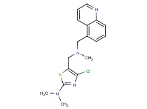 4-chloro-N,N-dimethyl-5-{[methyl(5-quinolinylmethyl)amino]methyl}-1,3-thiazol-2-amine