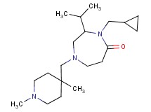 4-(cyclopropylmethyl)-1-[(1,4-dimethylpiperidin-4-yl)methyl]-3-isopropyl-1,4-diazepan-5-one