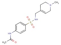 N-[4-({[(1-methyl-1,2,3,6-tetrahydropyridin-4-yl)methyl]amino}sulfonyl)phenyl]acetamide