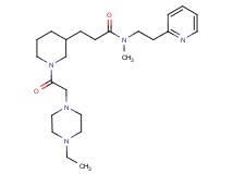 3-{1-[(4-ethyl-1-piperazinyl)acetyl]-3-piperidinyl}-N-methyl-N-[2-(2-pyridinyl)ethyl]propanamide
