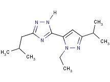 5-(1-ethyl-3-isopropyl-1H-pyrazol-5-yl)-3-isobutyl-1H-1,2,4-triazole