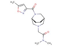 N,N-dimethyl-2-{(1S*,5R*)-6-[(5-methyl-3-isoxazolyl)carbonyl]-3,6-diazabicyclo[3.2.2]non-3-yl}acetamide